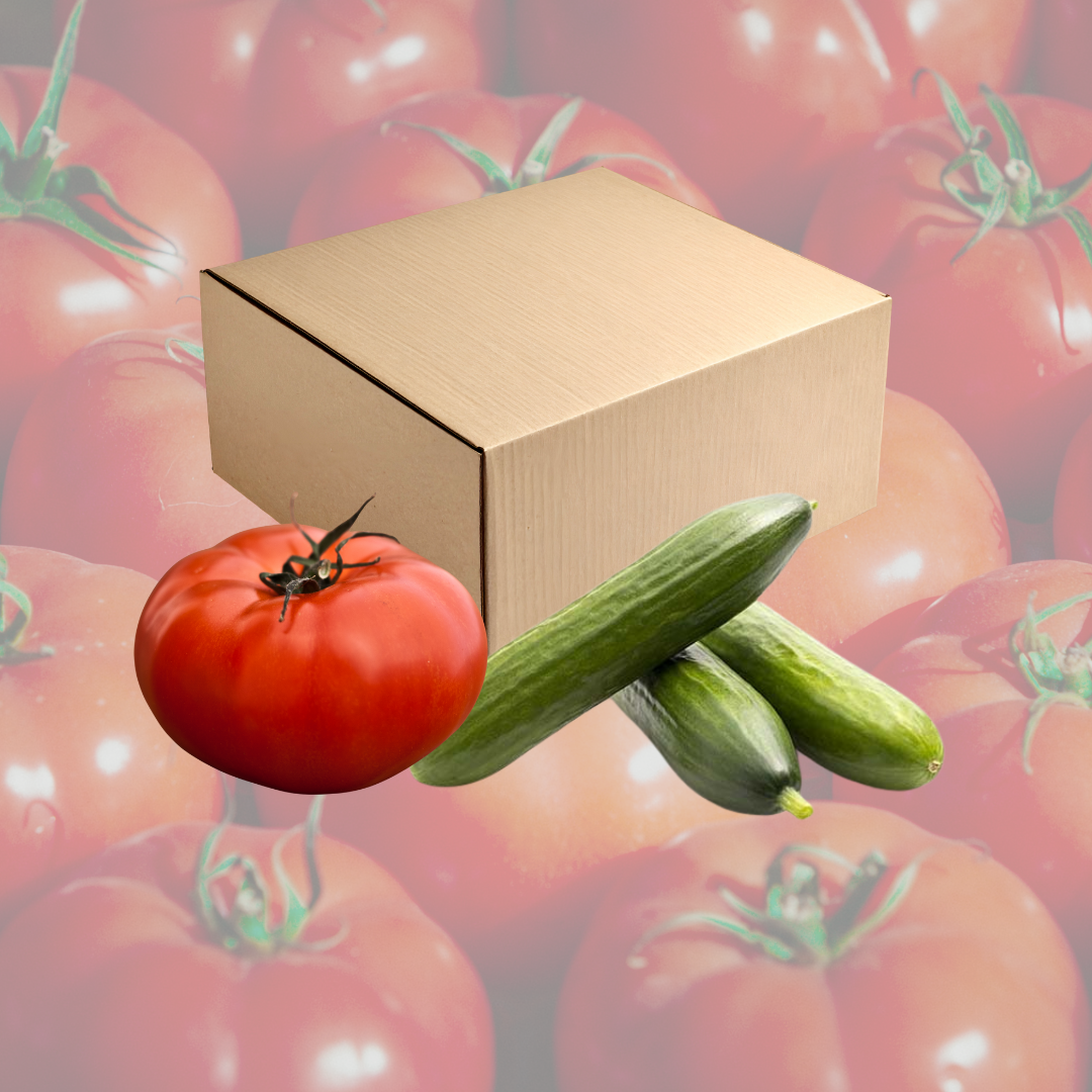 Caja Mojeteo de 5 kg - tomate de Especialidad y Pepino